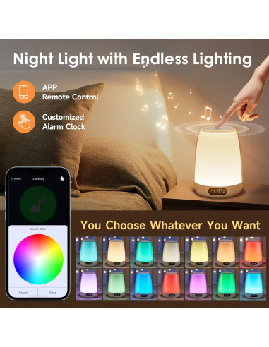 Máquina de Sonido Luz Nocturna One Fire para Bebés 14 Sonidos