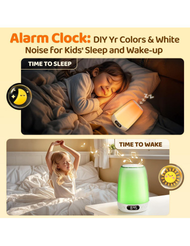 Máquina de Sonido Luz Nocturna One Fire para Bebés 14 Sonidos