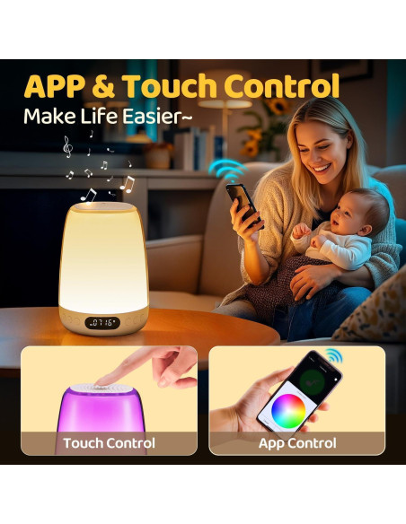 Máquina de Sonido Luz Nocturna One Fire para Bebés 14 Sonidos