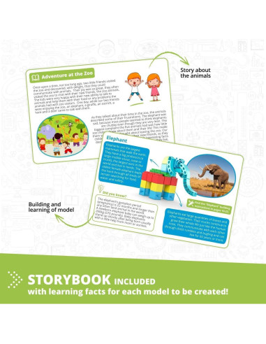 Engino Maker Junior - Kit de Construcción 10 Modelos para Niños 4+