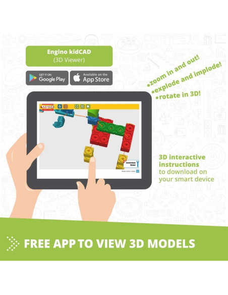 Engino Maker Junior - Kit de Construcción 10 Modelos para Niños 4+