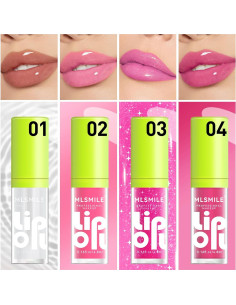 Set de Aceite Labial Brillo BEFIVECOK 4 Colores Hidratante 2