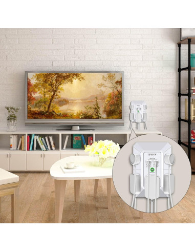 Cargador de pared USB QINLIANF 5 salidas 4.8A blanco