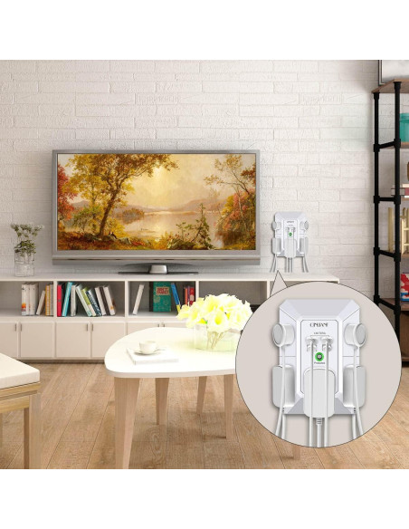 Cargador de pared USB QINLIANF 5 salidas 4.8A blanco