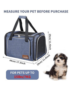 Transportín para Perros y Gatos ENSOBO 44x29x29cm Aprobado 2