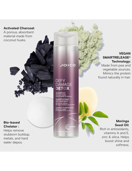 Champú Joico Defy Damage Detox 300 ml | Elimina Cloro y Residuos