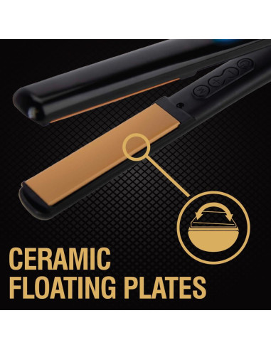 Plancha de Cerámica Digital CHI Original 1" Negro Piano