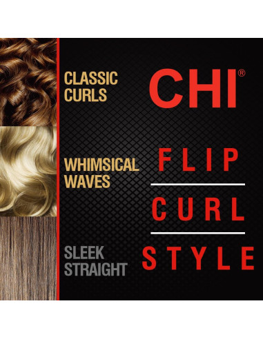 Plancha de Cerámica Digital CHI Original 1" Negro Piano