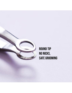 Pinzas de Punta Redonda RING CLIPPER Acero Inoxidable 18g 2