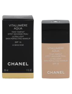 Chanel Vitalumiere Aqua Maquillaje Perfeccionador SPF 15 30ml 22 Beige Rosa