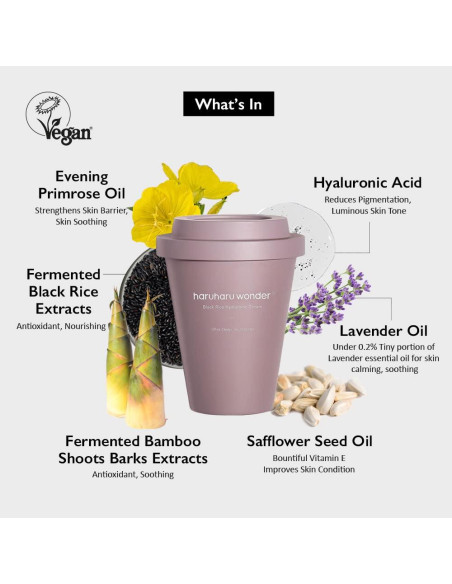 Crema Hidratante Facial Haruharu Wonder 90ml - Ácido Hialurónico