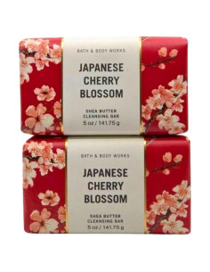 Jabón Limpiador Orgánico Bath & Body Works 2x142g Flor de Cerezo