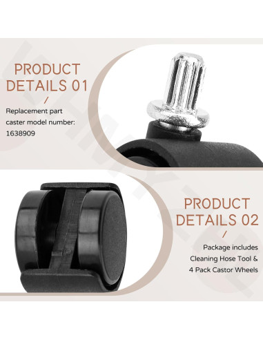 Herramienta de Manguera Autolimpiante Bissell 3532 con 4 Ruedas