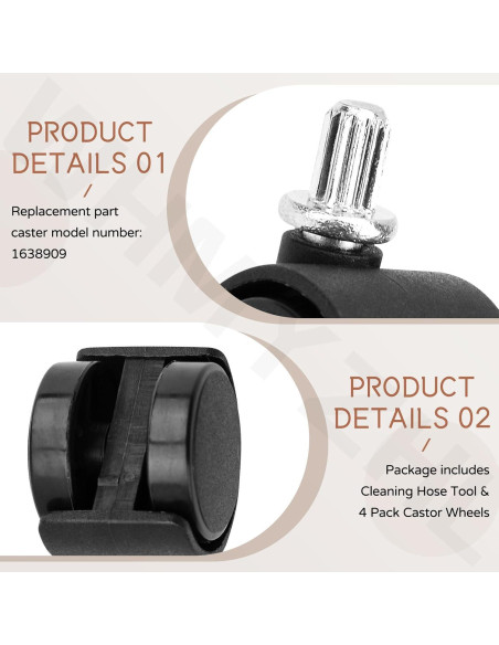 Herramienta de Manguera Autolimpiante Bissell 3532 con 4 Ruedas