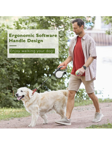Correa de Perro Retráctil LMVVC 4.88m con Dispensador