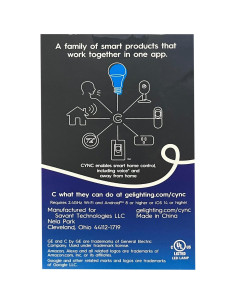 Bombilla Inteligente GE 9.5W A19 Regulable 800 Lúmenes 2