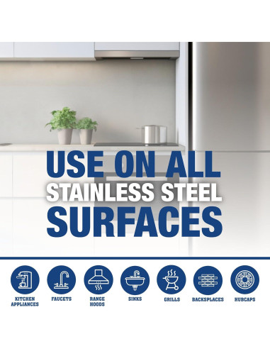 Limpiador y Pulidor de Acero Inoxidable Bar Keepers Friend 2L