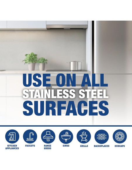 Limpiador y Pulidor de Acero Inoxidable Bar Keepers Friend 2L