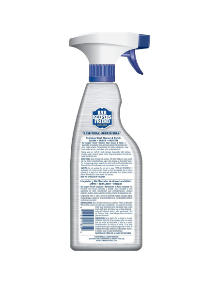 Limpiador y Pulidor de Acero Inoxidable Bar Keepers Friend 2L