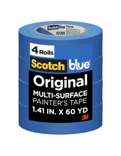 Cinta de Pintura Multi-Superficie ScotchBlue 3.58 cm x 54.86 m - 4 Rollos