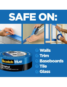 Cinta de Pintura Multi-Superficie ScotchBlue 3.58 cm x 54.86 m - 4 Rollos 2
