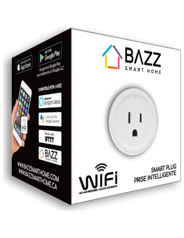 Enchufe Wi-Fi Inteligente BAZZ PLGWFW1 Control App