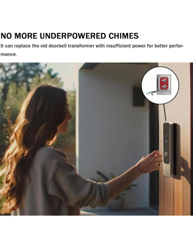 Transformador de Timbre 24V 40VA Nodehawk con Cableado Duro