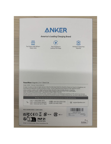 Soporte Carga Inalámbrico Anker PowerWave Lite para iPhone 16