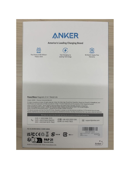 Soporte Carga Inalámbrico Anker PowerWave Lite para iPhone 16 Soporte Carga Inalámbrico Anker PowerWave Lite para iPhone 16