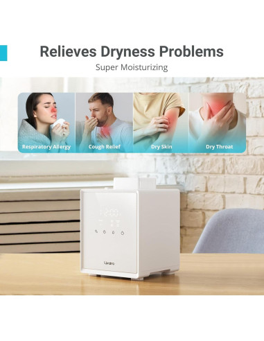 Humidificador de Niebla Cálida Livatro 3L Acero Inoxidable