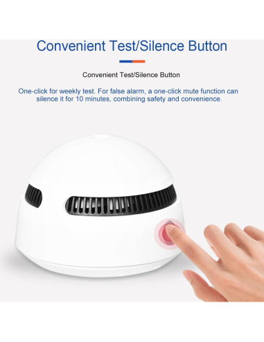 Detector de Humo EUREKA SHIELD PG-S08 con Batería de 10 Años