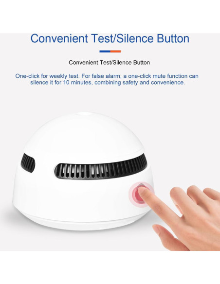 Detector de Humo EUREKA SHIELD PG-S08 con Batería de 10 Años