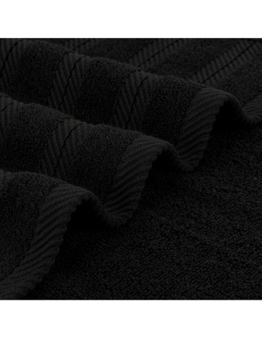 Juego de Toallas de Baño Utopia 4 Piezas 100% Algodón Negro