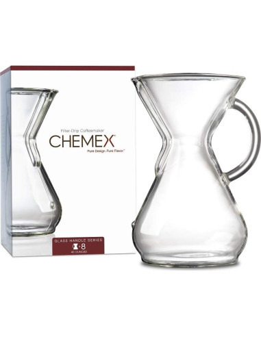 Cafetera Chemex de Vidrio 8 Tazas CM-8GH - Manual