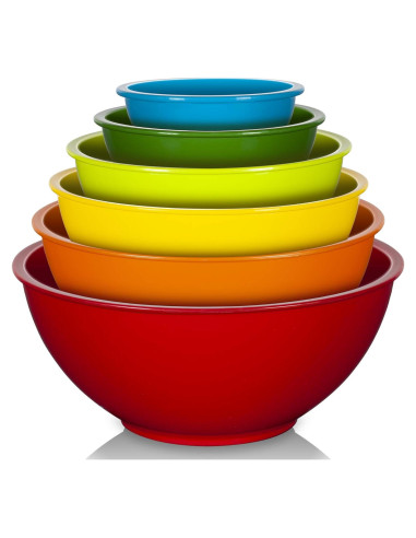 Set de 6 Cuencos de Mezcla YIHONG de Plástico Apilables