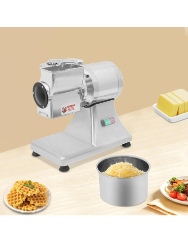 Máquina de Rallar Queso Eléctrica FIPINIXK 550W Acero Inoxidable