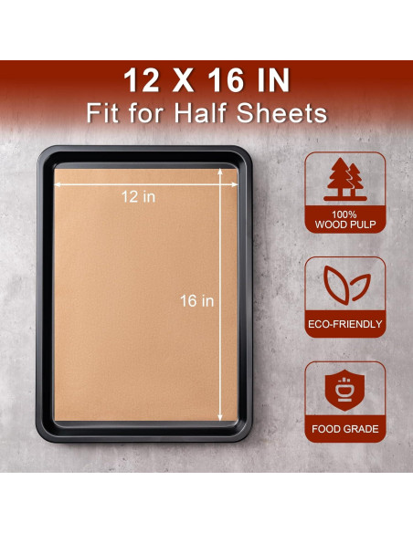 200 Hojas Papel Pergamino Anti-adherente BOOMIBOO 30.5x40.6cm