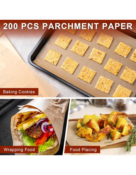 200 Hojas Papel Pergamino Anti-adherente BOOMIBOO 30.5x40.6cm