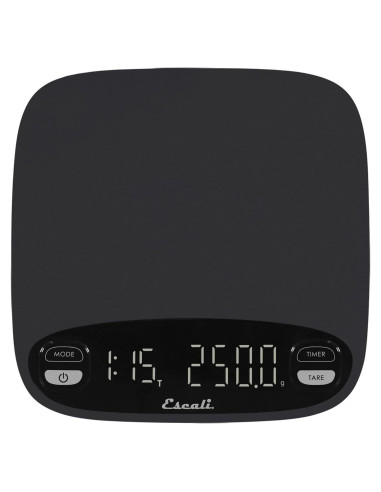 Balanza de Café Escali Versi 3000g Recargable LED Negra
