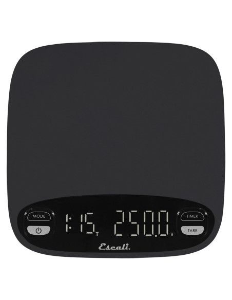 Balanza de Café Escali Versi 3000g Recargable LED Negra