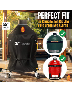 Funda para Grill Kamado Joe y Big Green Egg 96x96 cm - Smoker Chef 2
