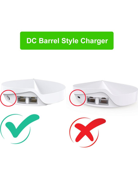 Cable de Alimentación 12V PDEEY para Enrutador TP-Link Deco M5 M4 X20