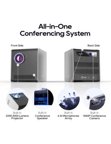 Sistema de Videoconferencia CZUR StarryHub 2200 Lúmenes HD 1080P