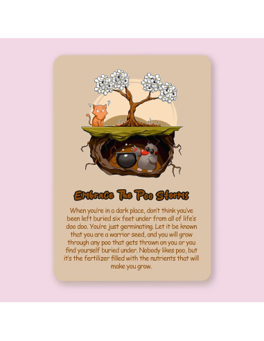 Tarjetas de Afirmación Positiva Lacunas - 50 Cartas Ecológicas