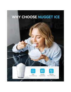 Fabricante de Hielo Nugget EUHOMY HZB-15NF 18.14 kg/día 2