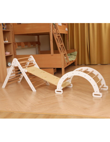Conjunto de Escalada Montessori Mangohood 7 en 1 Madera Plegable