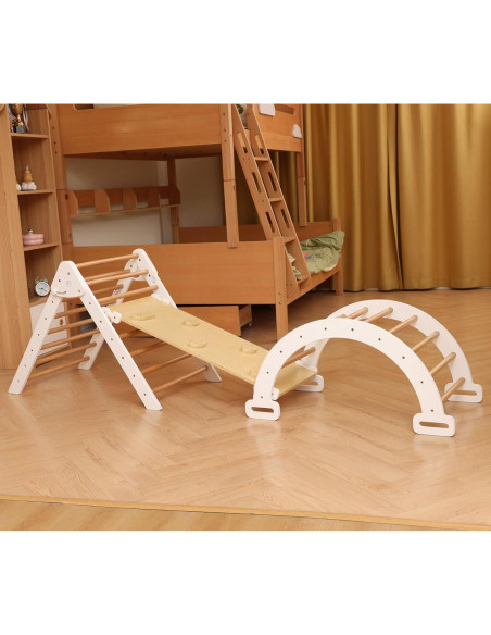 Conjunto de Escalada Montessori Mangohood 7 en 1 Madera Plegable