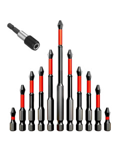 Juego de Puntas de Destornillador Magnético Kangsite 12 Pcs S2