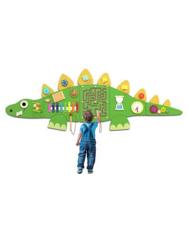 Tablero Ocupado Montessori Estegosaurio CXQ 152x46 cm