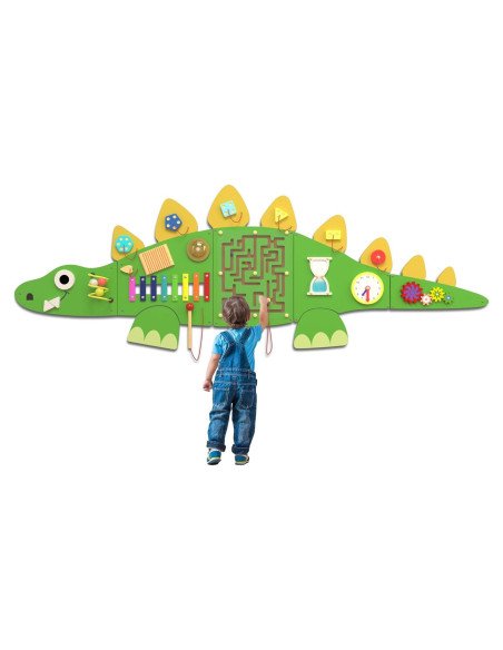 Tablero Ocupado Montessori Estegosaurio CXQ 152x46 cm